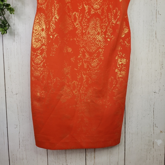 PHILOSOPHY orange gold dress - Picture 6 of 7